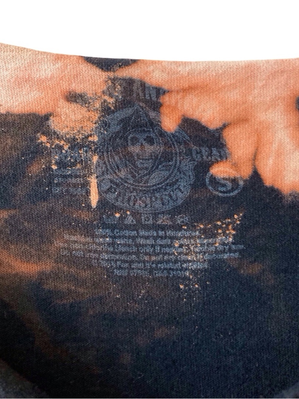 Upcycled Sons of Anarchy Bleach-Dyed Fringe Tank Small - Picture 9 of 10